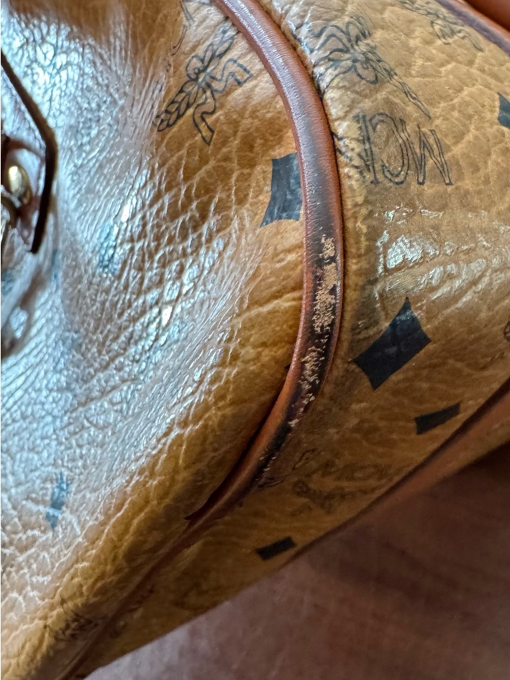 MCM Boston Bag - Cognac - Picture 7 of 11